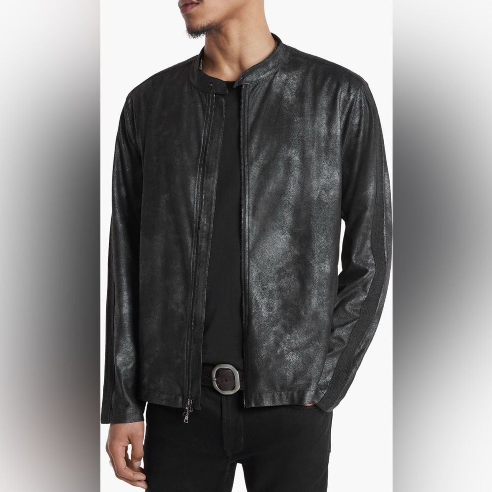 John Varvatos Racer Jacket, New with tags. Size Large